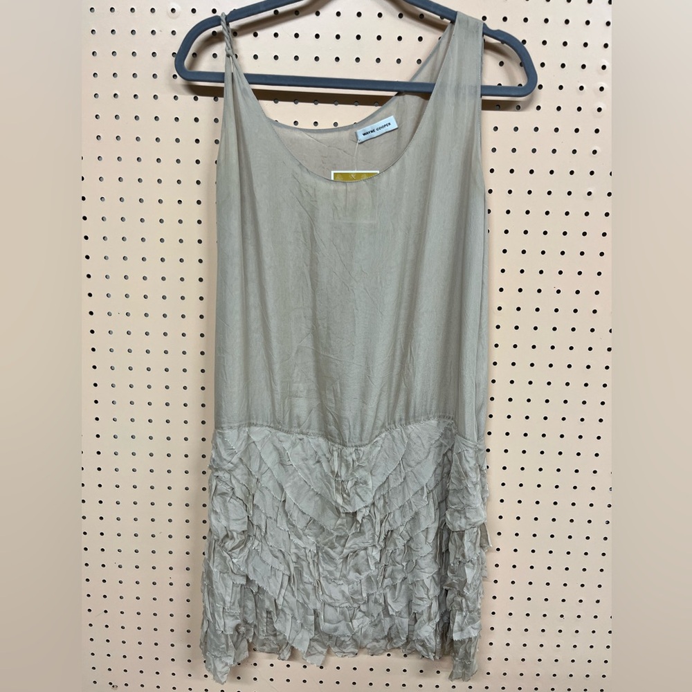 Wayne Cooper Taupe Sleeveless Dress